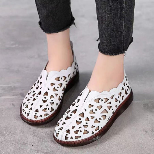 Women's round toe soft sole hollow casual sandals